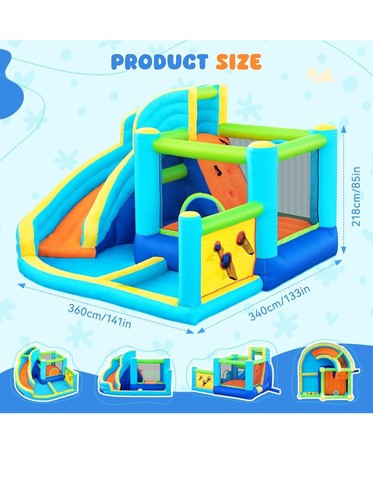 Inflatable bouncy castle water - bouncy,