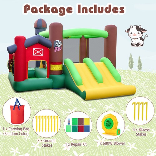 Castle slide bouncer with - bouncer,