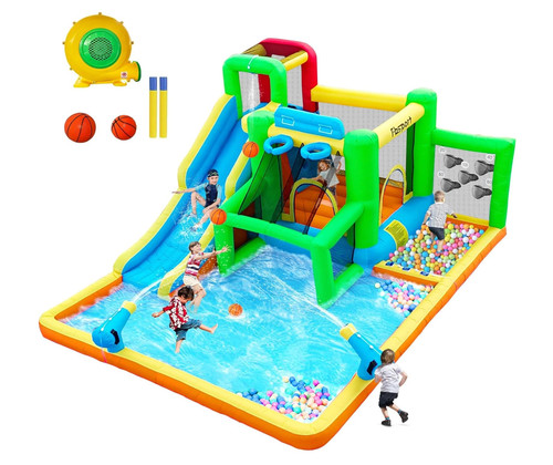 Inflatable bouncy castle with - inflatable,
