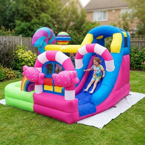 Bouncy castle with - with, slide