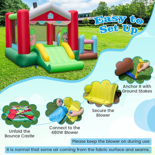 Themed bouncy castle with - bouncy,