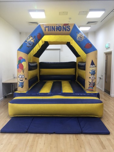 Minions themed bouncy castle
