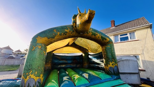 Adult dinosaur bouncy castle - adult,