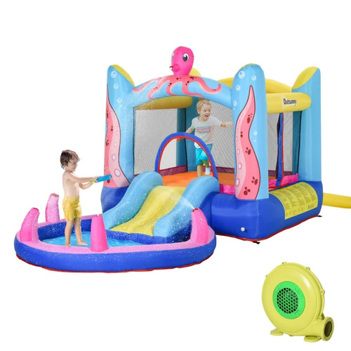 Bouncy castle with - bouncy, water