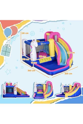 Bouncy castle with slide - with,