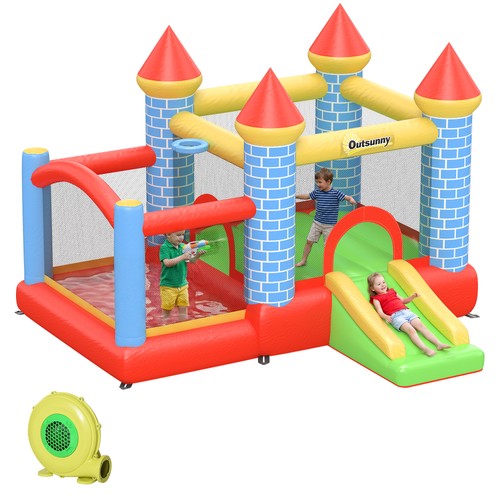 Outsunny kids bouncy castle - bouncy,