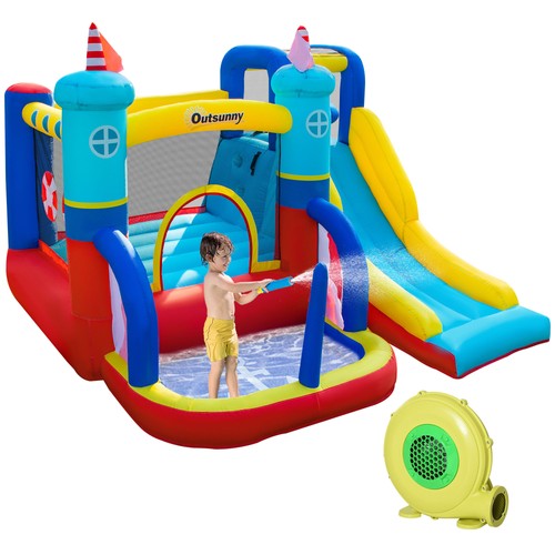 Outsunny kids bouncy castle - bouncy,