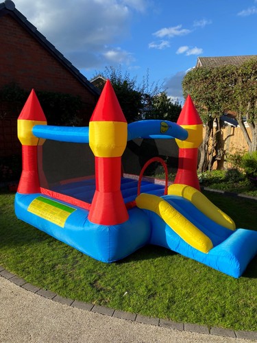 Happy hop bouncy castle slide - castle,