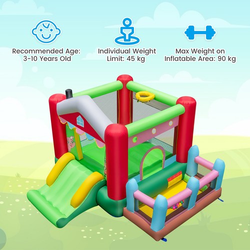 Themed bouncy castle with - bouncy,
